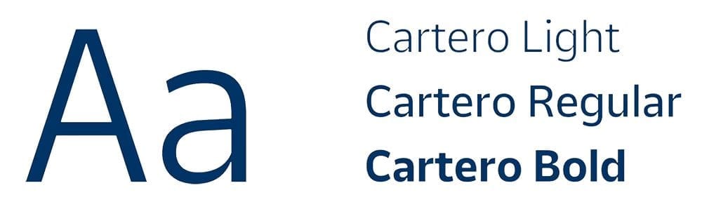 Ejemplo de uso de la nueva tipografia de Correos denominada “Cartero”